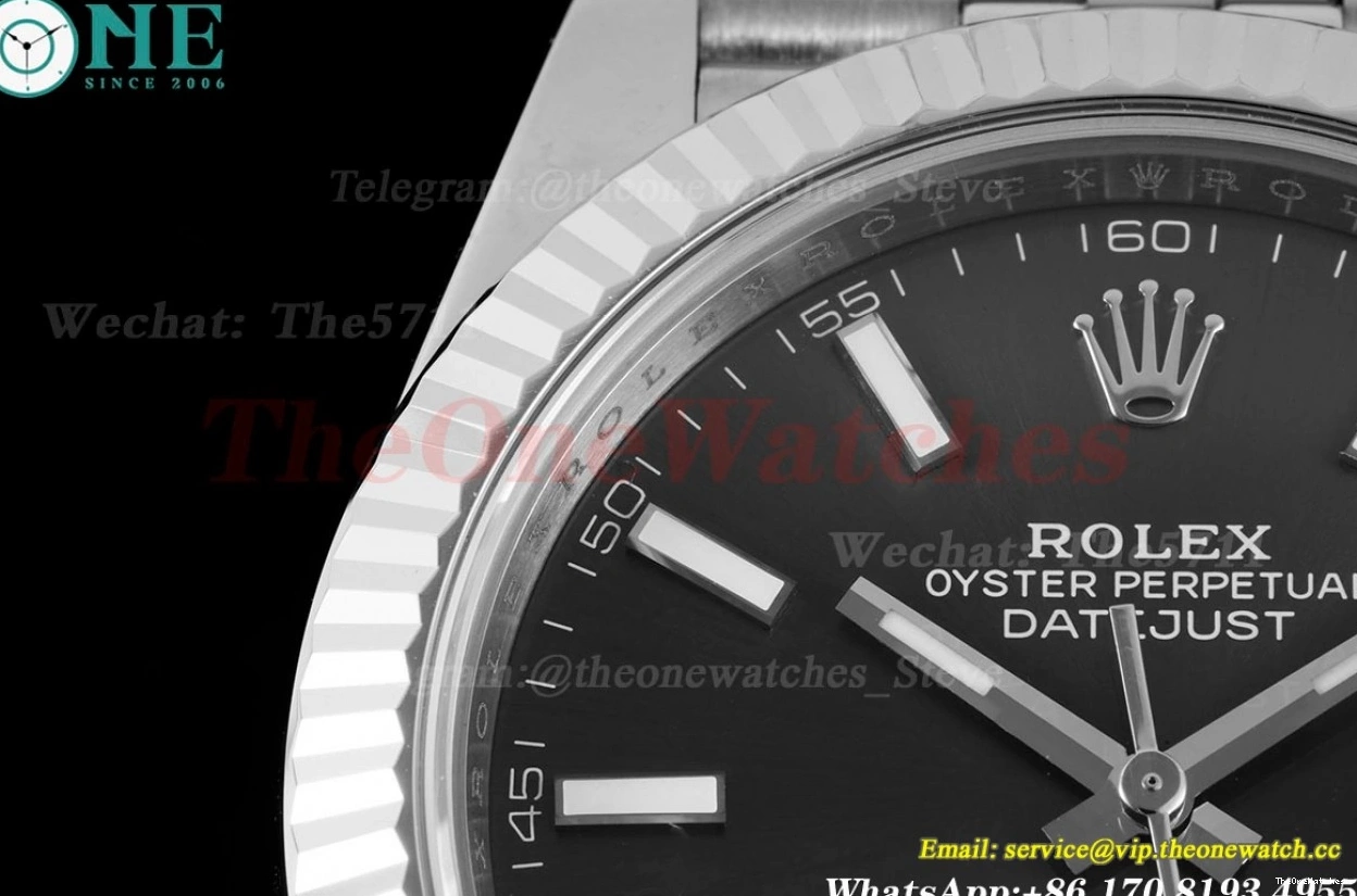 VSF Grey 41mm 126334 Flt VS3235 Jub SS 904L Datejust SS Stk 0320